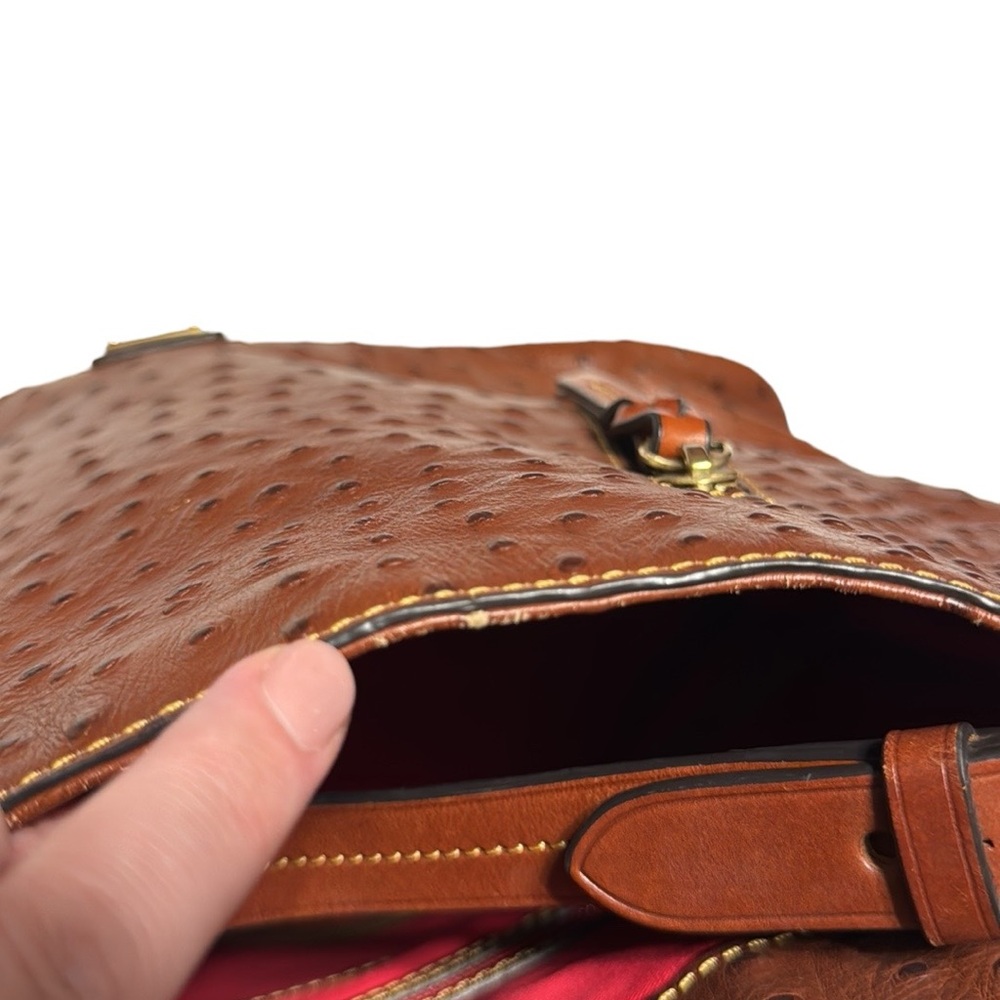 DOONEY & BOURKE Ostrich hobo bag with matching wallet - Picture 10 of 14